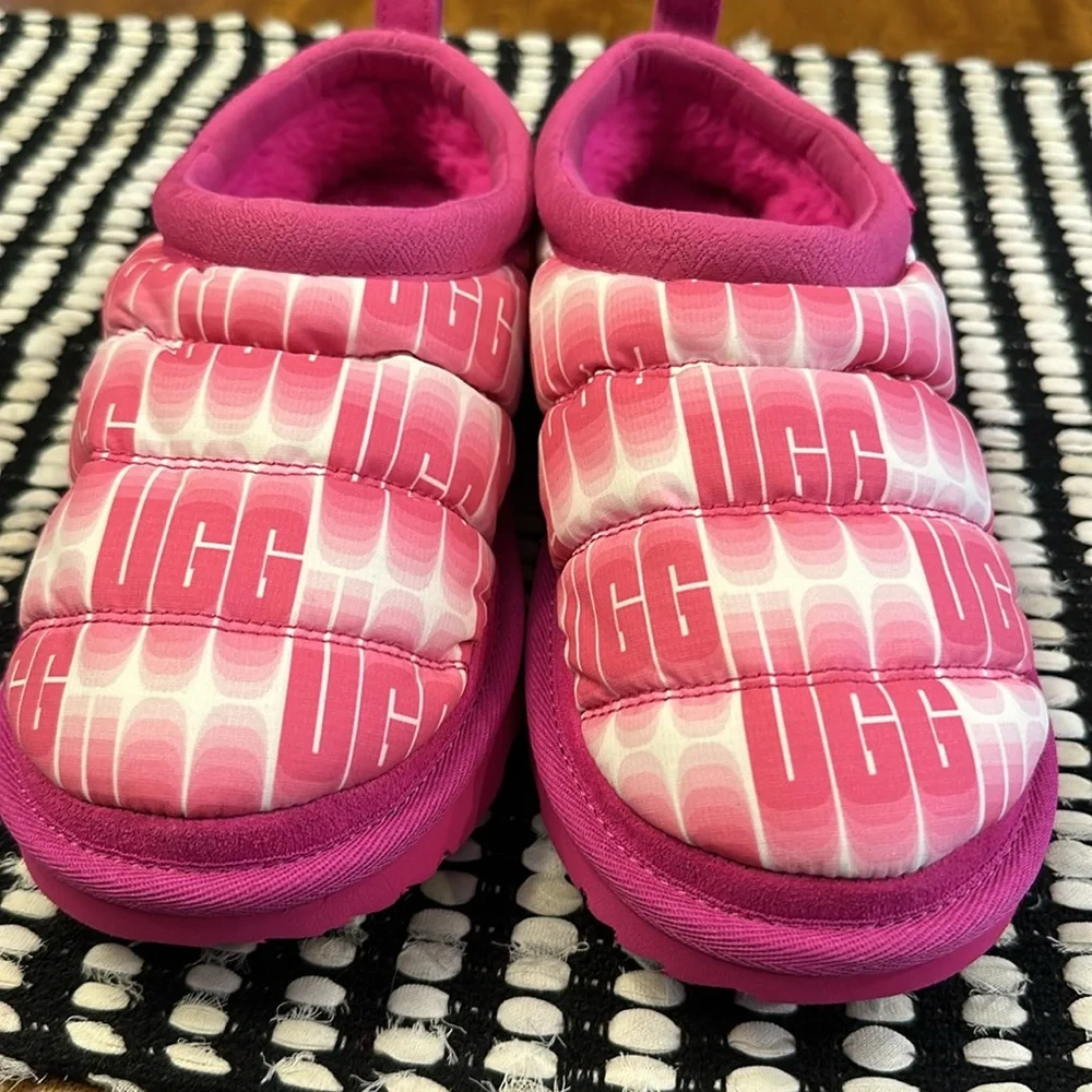 Ugg Kids' Tasman LTA Wavelength Textile Clogs in Rock Rose/White, Size 4